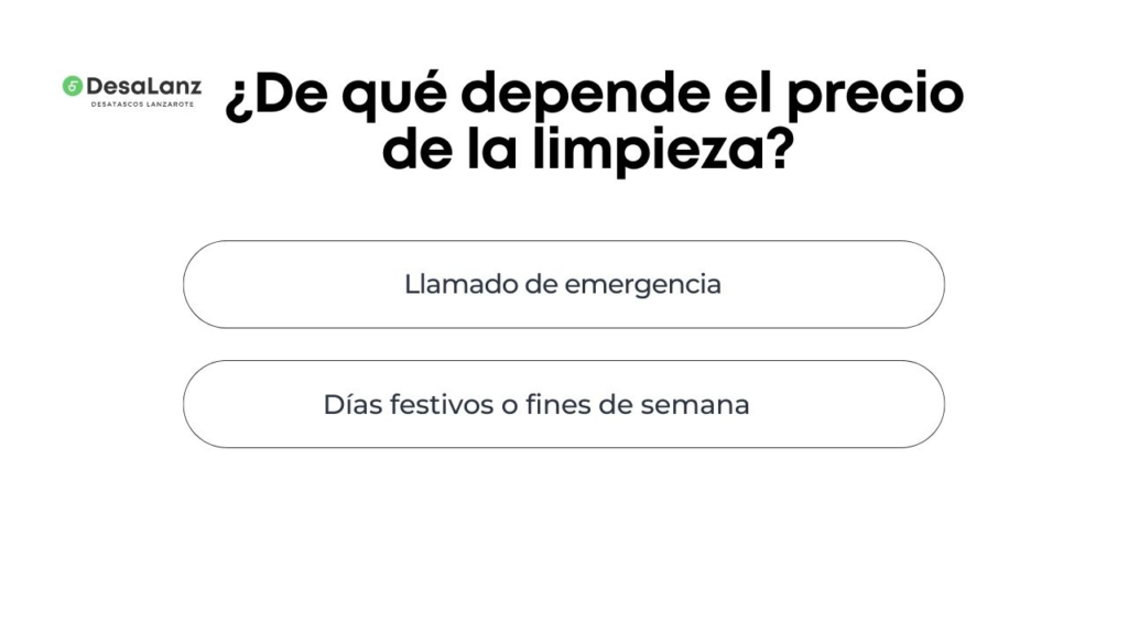 ¿De qué depende el precio de la limpieza