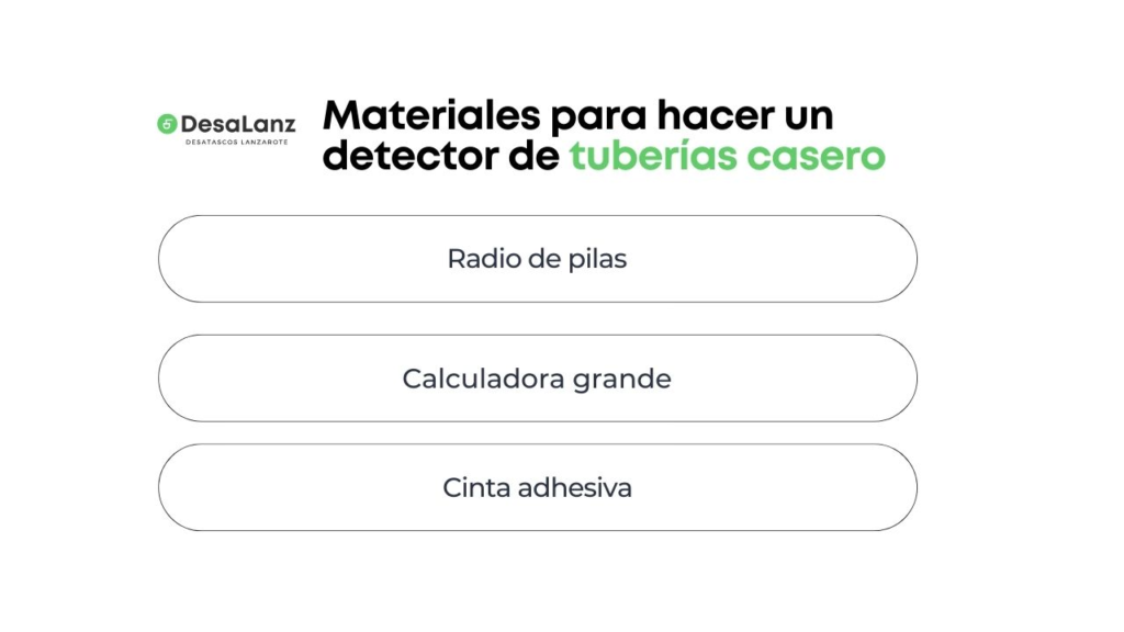 Materiales para hacer un detector de tuberías casero